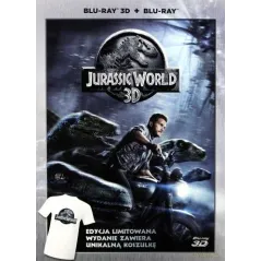 JURASSIC WORLD BLURAY PL 3D + 2D + KOSZULKA ROZM. L
