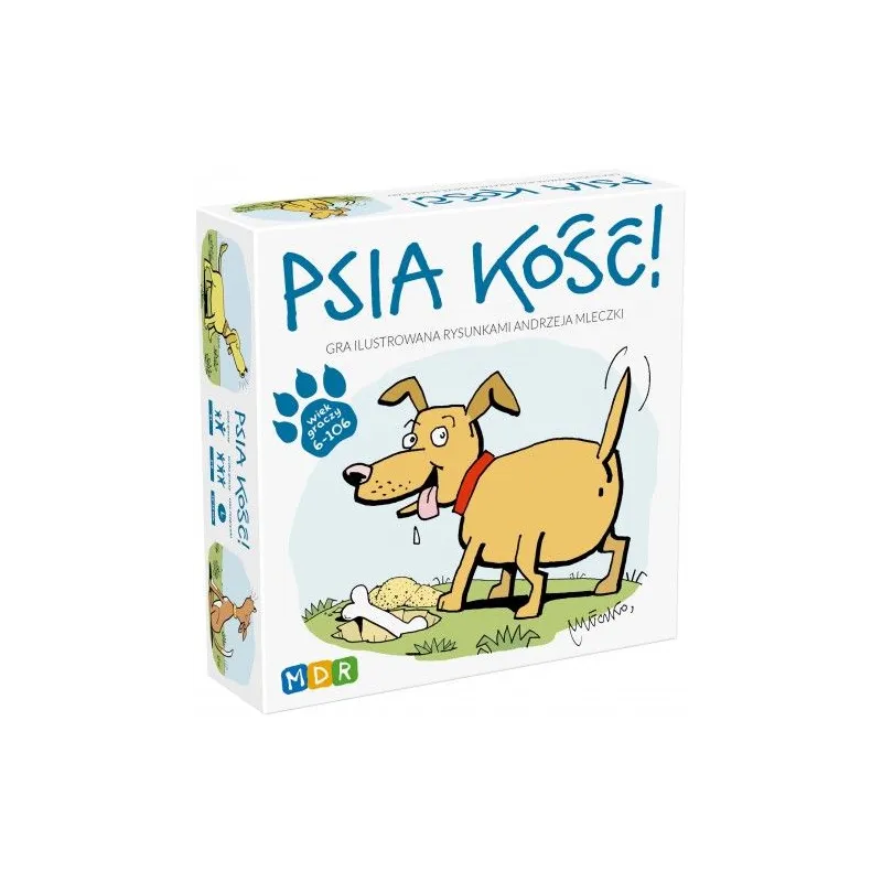 PSIA KOŚĆ GRA KARCIANA 6+ - MDR