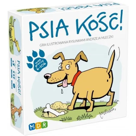 PSIA KOŚĆ GRA KARCIANA 6+ - MDR