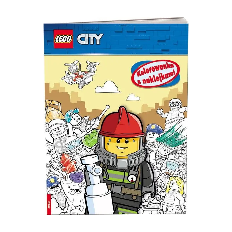 LEGO CITY KOLOROWANKA Z NAKLEJKAMI 