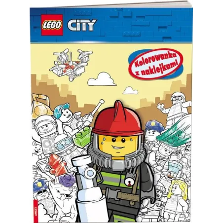 LEGO CITY KOLOROWANKA Z NAKLEJKAMI 
