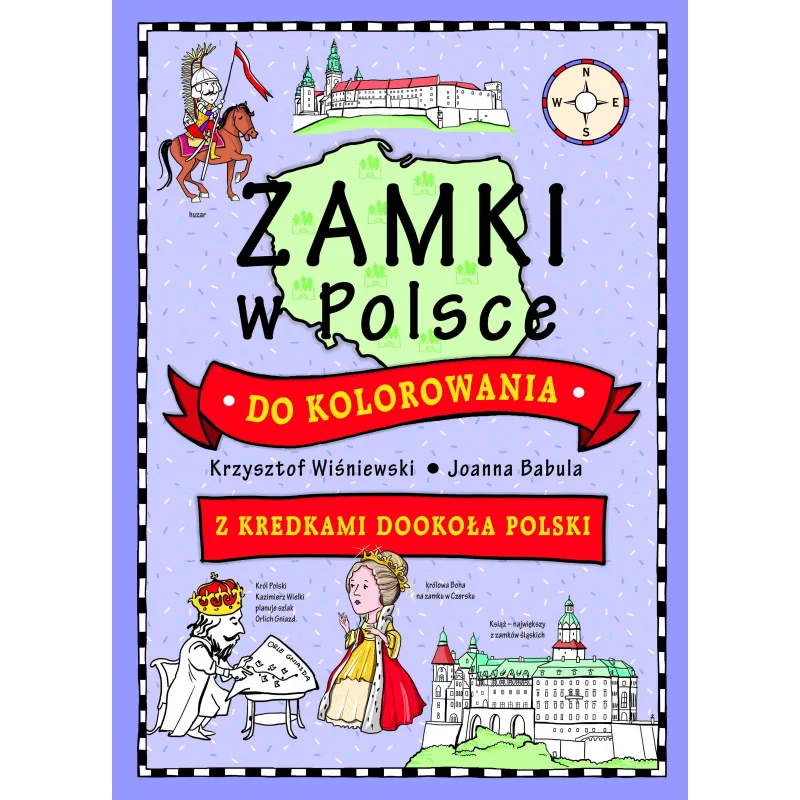 ZAMKI W POLSCE DO KOLOROWANIA Z KREDKAMI DOOKOŁA POLSKI 