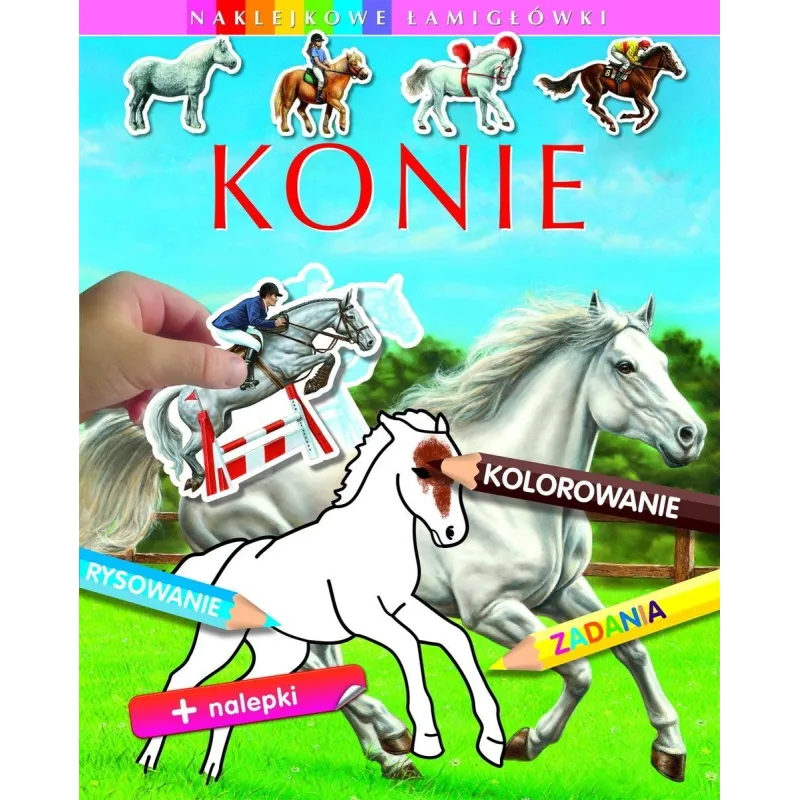 KONIE NAKLEJKOWE ŁAMIGŁÓWKI - Olesiejuk