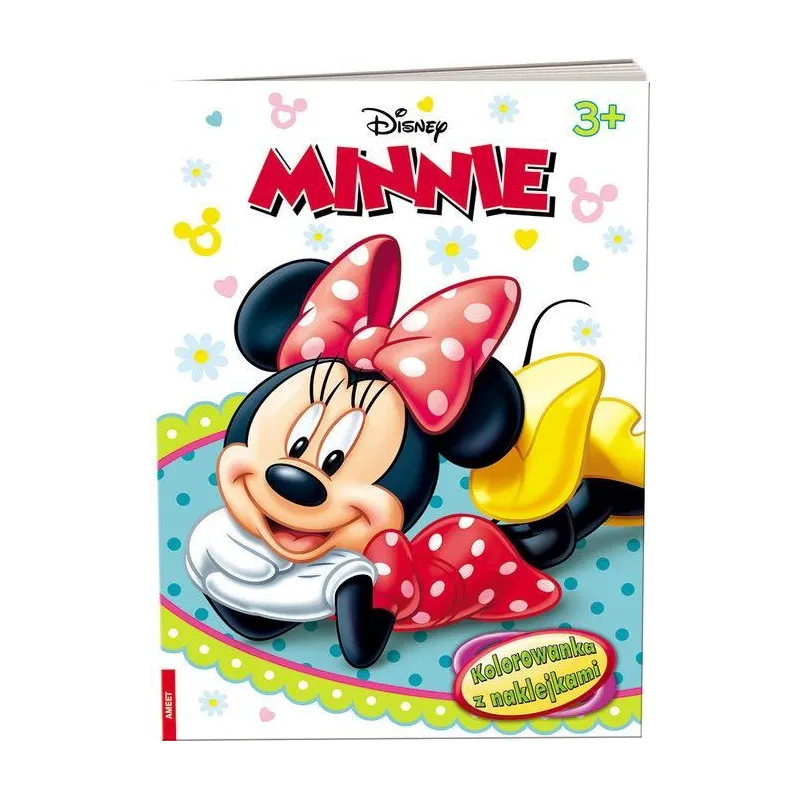 MINNIE KOLOROWANKA Z NAKLEJKAMI 