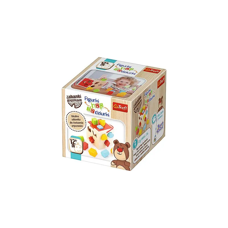 FIGURKI HOP DO DZIURKI SORTER DREWNIANY12M+ - Trefl