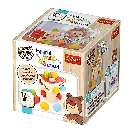FIGURKI HOP DO DZIURKI SORTER DREWNIANY12M+ - Trefl