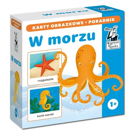 W Morzu Karty Obrazkowe + Poradnik Kapitan Nauka 12M+ W Morzu Karty Obrazkowe + Poradnik Kapitan Nauka 12M+