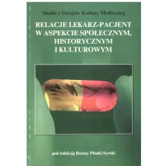 RELACJE LEKARZ- PACJENT W ASPEKCIE SPOŁECZNYM, HISTORYCZNYM I KULTUROWYM Bożena Płonka-Syroka - DiG