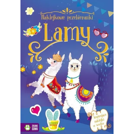 NAKLEJKOWE PRZEBIERANKI LAMY INSPIRUJĄCE NAKLEJKI 4+ - Zielona Sowa