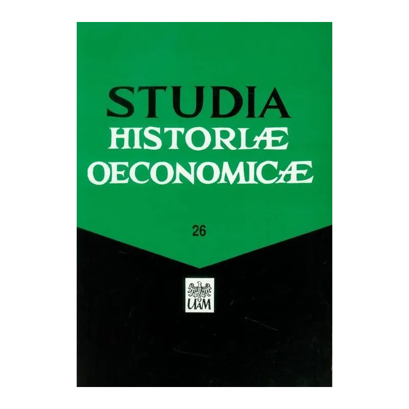 STUDIA HISTORIAE OECONOMICAE - Wydawnictwo Naukowe UAM