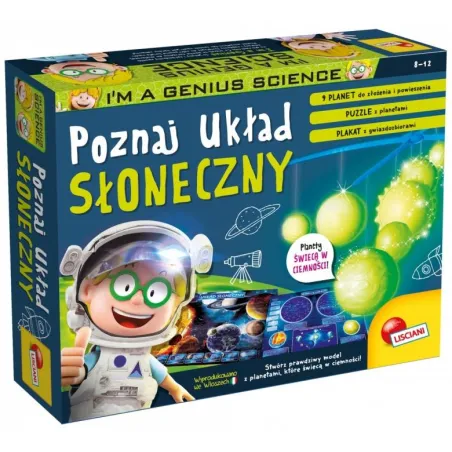 POZNAJ UKŁAD SŁONECZNY MAŁY GENIUSZ 8+ - Lisciani
