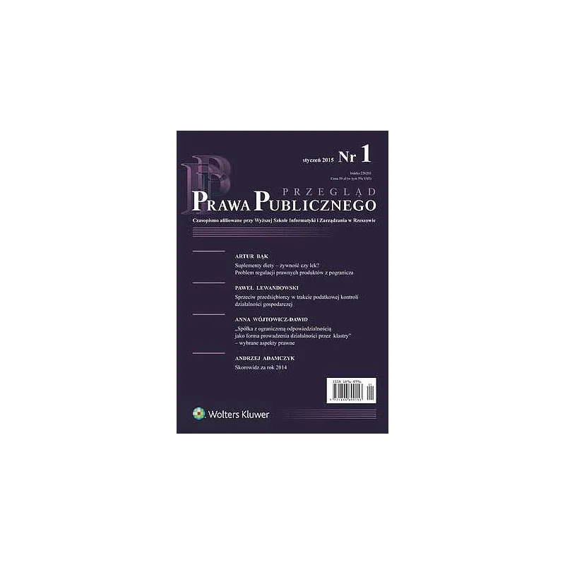 PRZEGLĄD PRAWA PUBICZNEGO 01/2008 - LexisNexis