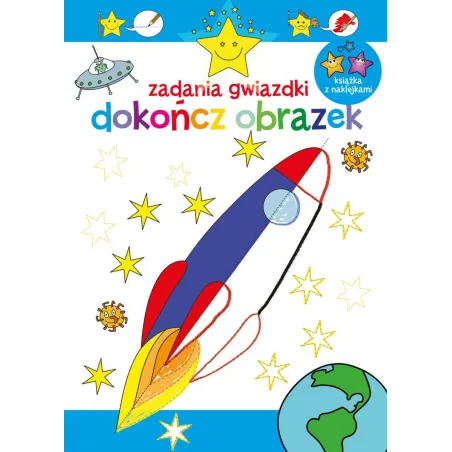 ZADANIA GWIAZDKI DOKOŃCZ OBRAZEK KSIĄŻKA Z NAKLEJKAMI - Olesiejuk