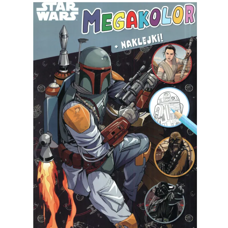 DISNEY STAR WARS MEGAKOLOR+ NAKLEJKI! - Olesiejuk