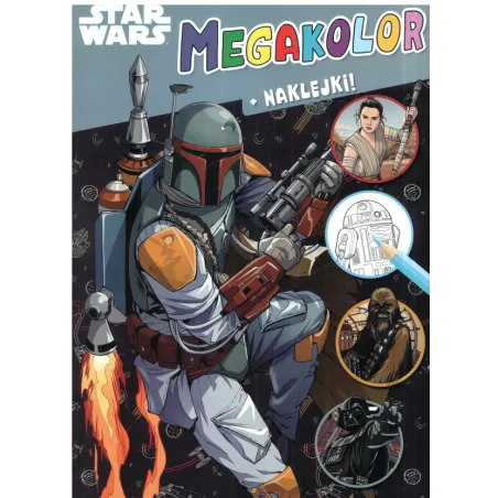 DISNEY STAR WARS MEGAKOLOR+ NAKLEJKI! - Olesiejuk