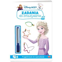 DISNEY UCZY. KRAINA LODU. ZADANIA DO ZMAZYWANIA + PISAK 4+ - Ameet