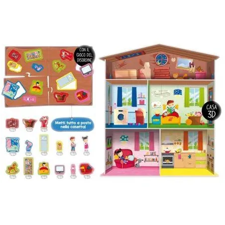 Mój Dom Zabawa I Edukacja Gra Edukacyjna Montessori 3-6 Lat