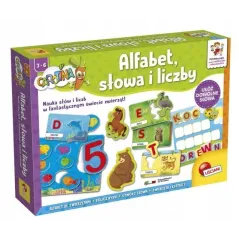 ALFABET SŁOWA I LICZBY CAROTINA GRA EDUKACYJNA 3-6 LAT