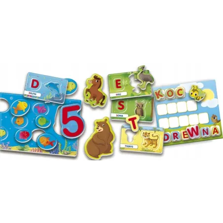 Alfabet Słowa I Liczby Carotina Gra Edukacyjna 3-6 Lat