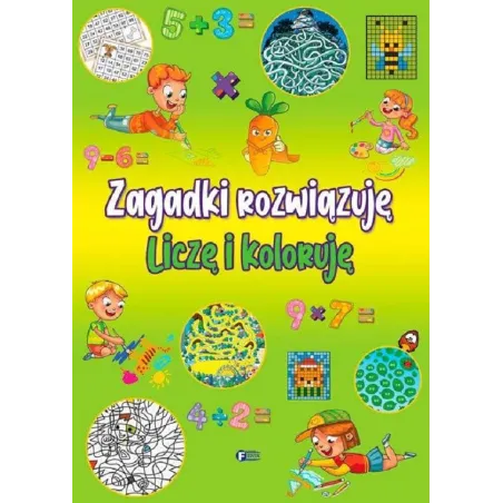 ZAGADKI ROZWIĄZUJĘ LICZĘ I KOLORUJĘ - Fenix