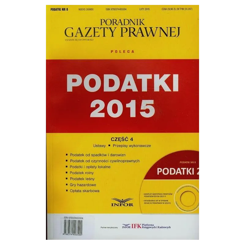 PODATKI 2015 4 + CD - Infor