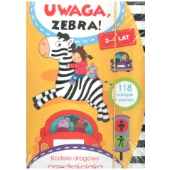 UWAGA ZEBRA! KODEKS DROGOWY PRZEDSZKOLAKA 3-4 LATA - Olesiejuk