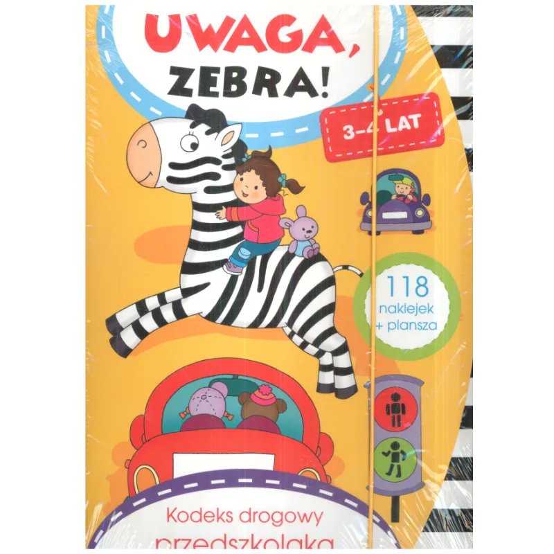 UWAGA ZEBRA! KODEKS DROGOWY PRZEDSZKOLAKA 3-4 LATA - Olesiejuk
