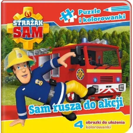 STRAŻAK SAM PUZZLE I KOLOROWANKI SAM RUSZA DO AKCJI - Media Service Zawada