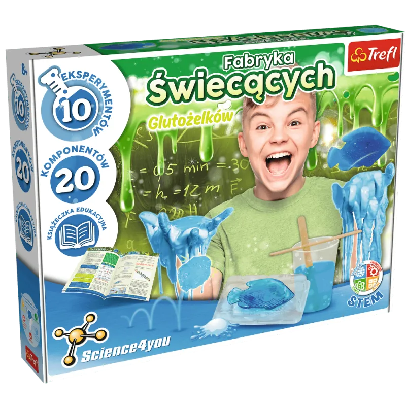 FABRYKA ŚWIECĄCYCH GLUTOŻELKÓW ZESTAW KREATYNY 8+ - Trefl