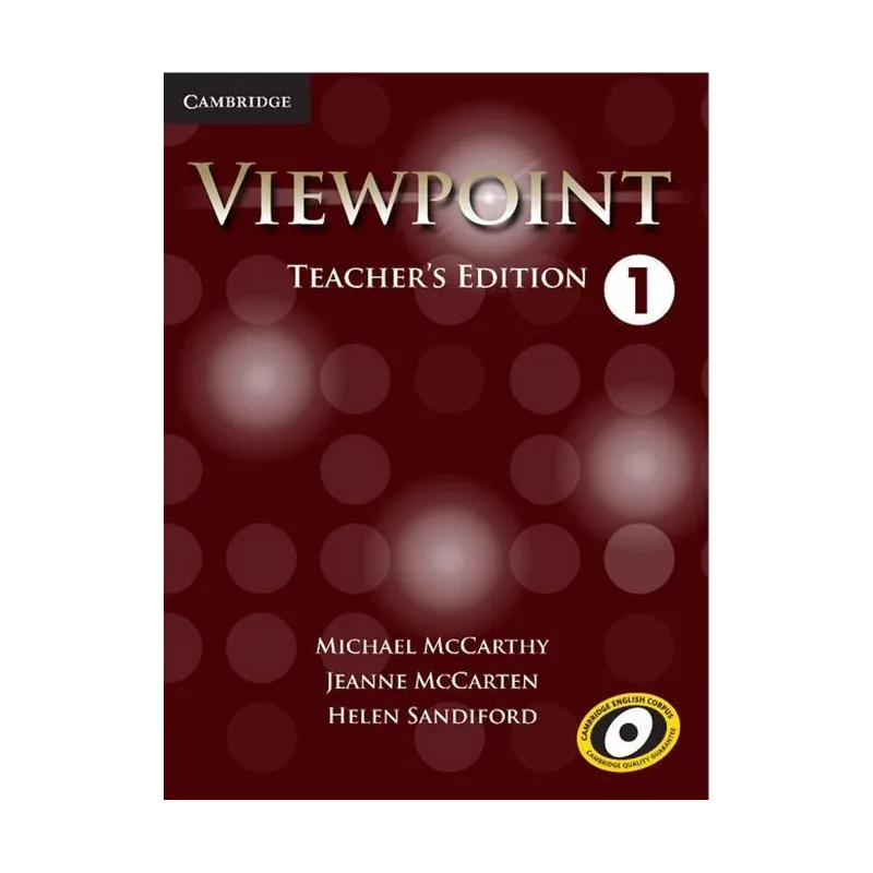 VIEWPOINT 1 TEACHERS EDITION WITH ASSESSMENT AUDIO CD/CD-ROM Michael McCarthy - Cambridge University Press