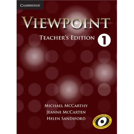 VIEWPOINT 1 TEACHERS EDITION WITH ASSESSMENT AUDIO CD/CD-ROM Michael McCarthy - Cambridge University Press