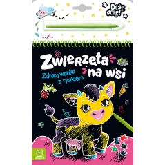 ZWIERZĘTA NA WSI ZDRAPYWANKA Z RYSIKIEM 4+ - Aksjomat