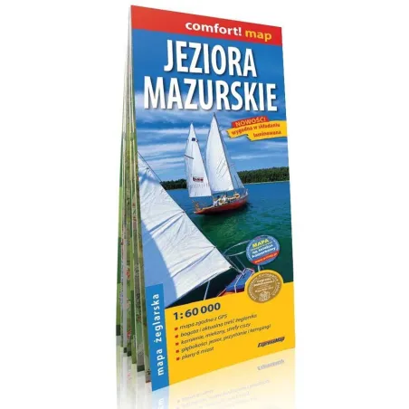 Jeziora Mazurskie Mapa Żeglarska