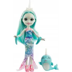 LALKA NADDIE NARWAL I ZWIERZĄTKO SWORD ENCHANTIMALS 4+ - Mattel