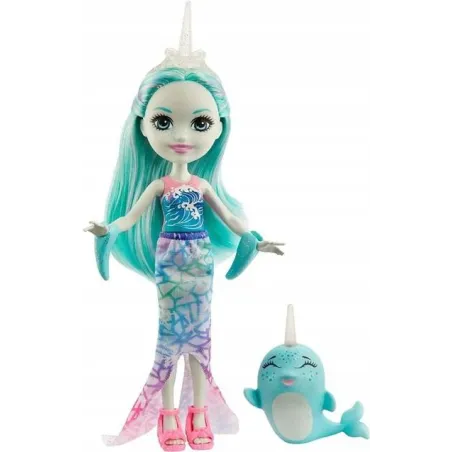 LALKA NADDIE NARWAL I ZWIERZĄTKO SWORD ENCHANTIMALS 4+ - Mattel