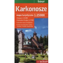 KARKONOSZE MAPA TURYSTYCZNA 1: 25 000 - Demart