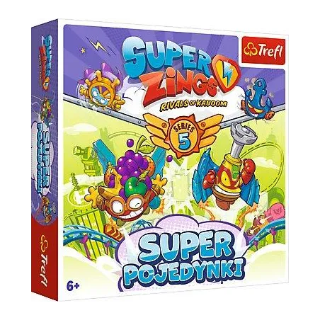 SUPER ZINGS SUPER POJEDYNKI GRA PLANSZOWA 6+