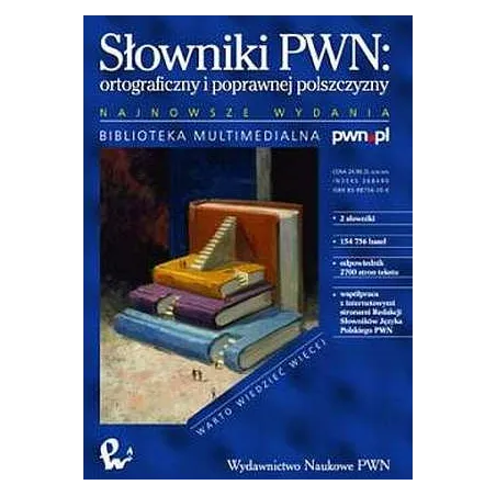 SŁOWNIKI ORTOGRAFICZNY I POPRAWNEJ POLSZCZYZNY CD-ROM - PWN PL