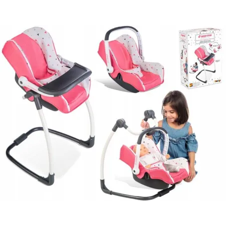KRZESEŁKO DO KARMIENIA DLA LALEK MAXI COSI 3W1 SMOBY 3+
