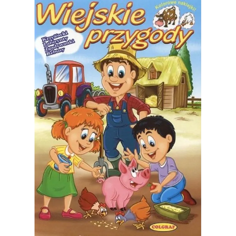 WIEJSKIE PRZYGODY KRZYŻÓWKI ZGADYWANKI LABIRYNTY REBUSY - Pasja