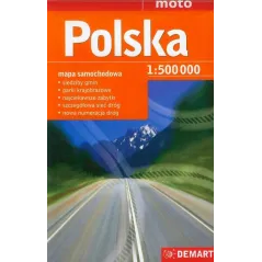 POLSKA MAPA SAMOCHODOWA 1 : 500 000 - Demart