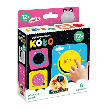 ODKRYWAM KOŁO 8 UKŁADANEK 16 ELEMENTÓW CZUCZU 12M+ - Bright Junior Media