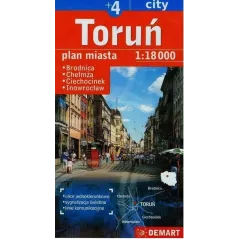 TORUŃ +4 PLAN MIASTA 1 : 18 000 - Demart