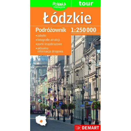 Łódzkie Mapa Turystyczna Podróżownik 1:250 000 Łódzkie Mapa Turystyczna Podróżownik 1:250 000