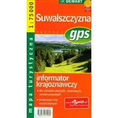 SUWALSZCZYZNA MAPA TURYSTYCZNA 1:75 000 - Demart