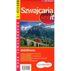 SZWAJCARIA MAPA SAMOCHODOWA 1:415 000 - Demart