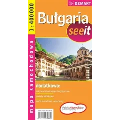 BUŁGARIA MAPA SAMOCHODOWA 1:400 000 - Demart