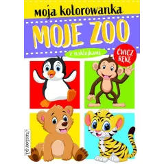 MOJE ZOO MOJA KOLOROWANKA Z NAKLEJKAMI - Books & Fun