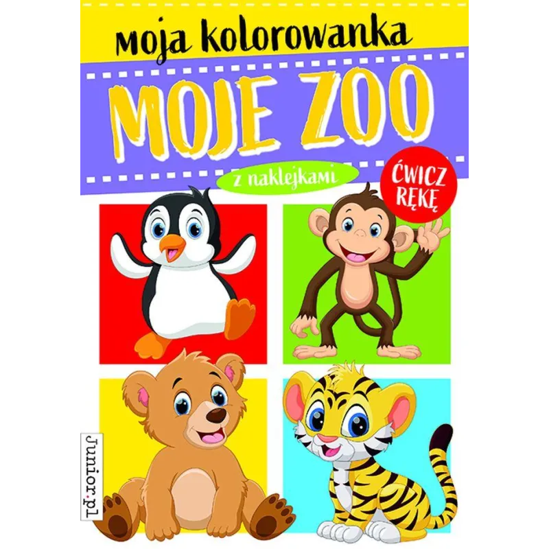 MOJE ZOO MOJA KOLOROWANKA Z NAKLEJKAMI - Books & Fun