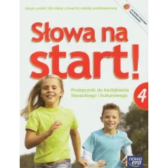 SŁOWA NA START! 4 PODRĘCZNIK DO KSZTAŁCENIA LITERACKIEGO I KULTUROWEGO Marlena Derlukiewicz - Nowa Era